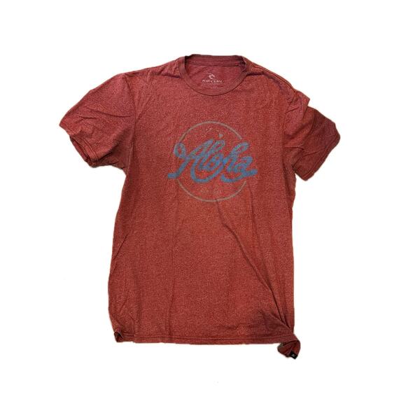 Rip Curl Aloha Red T-Shirt Mens L - Picture 1 of 3